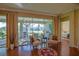 Cozy sunroom with comfortable chairs, hardwood floors, and large windows overlooking the patio at 13968 Se 96Th Cir, Summerfield, FL 34491