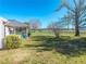Wide view of the backyard showing the screened in porch and the fenced-in area beyond at 3275 Nw 44Th Ct, Ocala, FL 34482