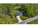 Beautiful new construction home features a gray roof, long driveway, and sits on a large lot with lots of mature trees at 4585 Se 136Th St, Summerfield, FL 34491