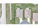An overhead aerial view shows the home's position on a verdant lot in a suburban neighborhood at 6 Diamond Cove Ct, Ocala, FL 34472