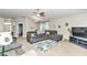 Open-concept living area with comfortable seating and stylish decor at 6 Diamond Cove Ct, Ocala, FL 34472