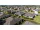 Aerial view of homes in a quiet neighborhood, featuring well-manicured lawns, shrubbery, and charming curb appeal at 7283 Sw 94Th Ave, Ocala, FL 34481