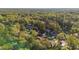 Aerial view of secluded homes surrounded by a dense canopy of trees in a lush, green neighborhood at 8869 Sw 194Th Ct, Dunnellon, FL 34432