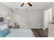 Spacious bedroom with ceiling fan, and neutral decor for a relaxing ambiance at 10 Sequoia Trail Ter, Ocklawaha, FL 32179