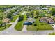 Scenic aerial view of a charming home in a peaceful neighborhood with mature trees and green lawns at 10690 Se 44Th Ter, Belleview, FL 34420