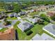 From above, see the verdant neighborhood with this home featuring a screened-in lanai at 11010 Se 174Th Loop, Summerfield, FL 34491