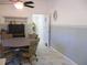 Breakfast nook with a ceiling fan and view into the kitchen and pantry at 13780 Sw 111Th Ave, Dunnellon, FL 34432