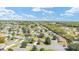 An aerial shot of a residential area, revealing the orderly layout and landscaping of the community at 13805 Se 87Th Ter, Summerfield, FL 34491