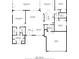 Detailed floor plan showcasing the layout of the home, including the bedrooms, bathrooms, kitchen, and living areas at 17472 Se 112Th Ct, Summerfield, FL 34491
