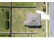 Birds eye view of a home featuring a large, enclosed backyard and neighboring houses in a suburban setting at 1861 Ne 50Th Ter, Ocala, FL 34470