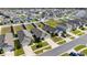 Elevated view of homes in a community with landscaped yards and modern designs at 29496 Caspian St, Leesburg, FL 34748
