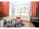 Close-up of a kitchen sink with updated granite countertops and a bright window at 390 Sw Shorewood Dr, Dunnellon, FL 34431