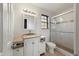Bathroom featuring shower, tiled floor and vanity with sink at 4541 Sw 44Th Ln, Ocala, FL 34474