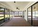 Spacious screened porch with views of backyard at 4541 Sw 44Th Ln, Ocala, FL 34474