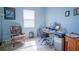 Cozy home office space with a comfortable chair, desk, and ample natural light at 6138 Sw 89Th Lane Rd, Ocala, FL 34476