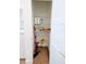 Storage closet offering wire shelving to organize cleaning supplies and essentials with easy access at 8214 Nw 17Th Cir, Ocala, FL 34475