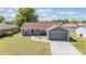 Well-maintained home featuring a manicured lawn, walkway, and two-car garage at 8216 Sw 60Th Ter, Ocala, FL 34476