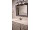 Bathroom with a framed mirror, sink, and vanity at 8569 Sw 92Nd Ln # B, Ocala, FL 34481