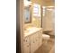 Well-lit bathroom with a shower, toilet, and vanity sink at 8569 Sw 92Nd Ln # B, Ocala, FL 34481