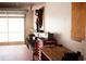 A garage showing a work bench with tools, and large door at 8569 Sw 92Nd Ln # B, Ocala, FL 34481