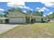Charming single-story home with a two-car garage, walkway to the front door, and lovely landscaping at 9300 Se 161St St, Summerfield, FL 34491
