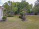 Spacious backyard featuring lush landscaping and a well-maintained lawn at 9509 Se 124Th Loop, Summerfield, FL 34491