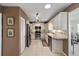 Modern kitchen with stainless steel appliances and a convenient layout at 9820 Sw 89Th Ter # B, Ocala, FL 34481