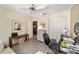 Well-lit home office space with ample storage and workspace for productivity and focus at 9820 Sw 89Th Ter # B, Ocala, FL 34481