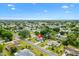 Expansive aerial view of a home with lush landscaping in a tranquil neighborhood setting under a blue sky at 10190 Se 178Th St, Summerfield, FL 34491