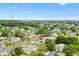 Beautiful aerial view of a residential neighborhood with tree-lined streets and well-maintained homes on a sunny day at 10190 Se 178Th St, Summerfield, FL 34491