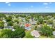 Neighborhood aerial view showcasing charming homes surrounded by lush greenery in a serene, residential community setting at 10190 Se 178Th St, Summerfield, FL 34491