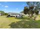 Spacious fenced backyard with well-maintained lawn, perfect for outdoor activities and relaxation at 10190 Se 178Th St, Summerfield, FL 34491