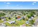 An overhead perspective showcases the property nestled within a neighborhood amid green trees and lawns at 10385 Se 178Th St, Summerfield, FL 34491