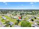 Sprawling residential neighborhood featuring a home with a fenced backyard and mature trees at 10385 Se 178Th St, Summerfield, FL 34491