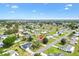 An aerial view of a neighborhood showcasing the home's location within a vibrant community at 10385 Se 178Th St, Summerfield, FL 34491