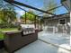 An outdoor patio area with a built in gas grill at 1505 Se 27Th Ter, Ocala, FL 34471