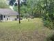A large grassy yard and mature trees with a red truck parked off in the distance at 19903 Sw 97Th Ln, Dunnellon, FL 34432