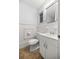 Bathroom with white vanity and tiled floor at 4516 Ne 8Th St, Ocala, FL 34470