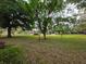 Community grounds with grassy area, mature trees, and views of the buildings at 501 Fairways Ln # A, Ocala, FL 34472
