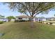 Well-maintained single story home featuring a mature tree and green lawn at 9741 Sw 97Th Ln, Ocala, FL 34481