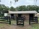 A spacious outbuilding with several fenced corrals, offering functionality and rustic appeal at 6020 Nw 2Nd Ave, Ocala, FL 34475
