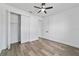 Bright, airy bedroom featuring a ceiling fan and neutral wall paint at 36 Pine Radl, Ocala, FL 34472