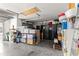 Spacious garage with epoxy flooring, shelving, and ample storage at 2358 Nw 59Th Ter, Ocala, FL 34482