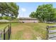 Large backyard with trees and well maintained grass at 2720 Se 145Th St, Summerfield, FL 34491