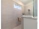 Walk-in shower with upgraded tile and glass enclosure at 8820 Sw 104Th Cir, Ocala, FL 34481