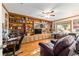 Well-appointed office with custom wood built-ins providing ample storage and display space at 9015 Sw 94Th St # D, Ocala, FL 34481