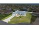 Beautiful home with a well-manicured lawn, framed by the neatly arranged houses in a residential neighborhood at 9957 Sw 55Th Avenue Rd, Ocala, FL 34476