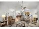 Spacious living room featuring light-colored walls, recessed lighting, and an open floor plan at 9957 Sw 55Th Avenue Rd, Ocala, FL 34476