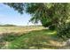 Scenic view of backyard featuring lush greenery, mature trees, and beautiful sky at 10060 Se 106Th Ln, Belleview, FL 34420