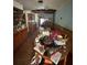 View of dining area next to built-in cabinets and through to the living room at 2323 Sw 3Rd St, Ocala, FL 34471